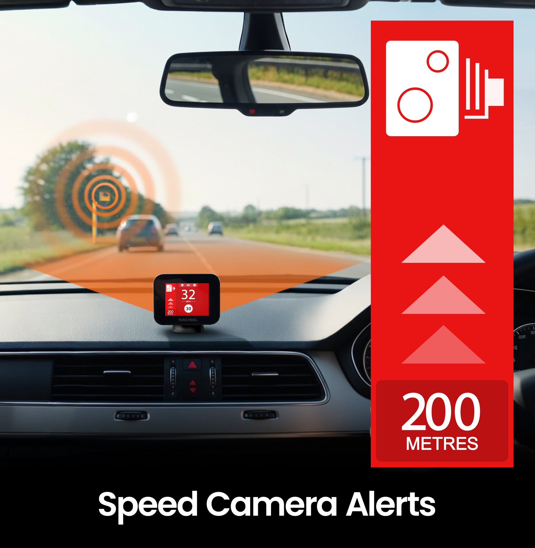 GCM - Pure Sync - Smart Road Safety & Speed Awareness Assistant with Camera Alerts