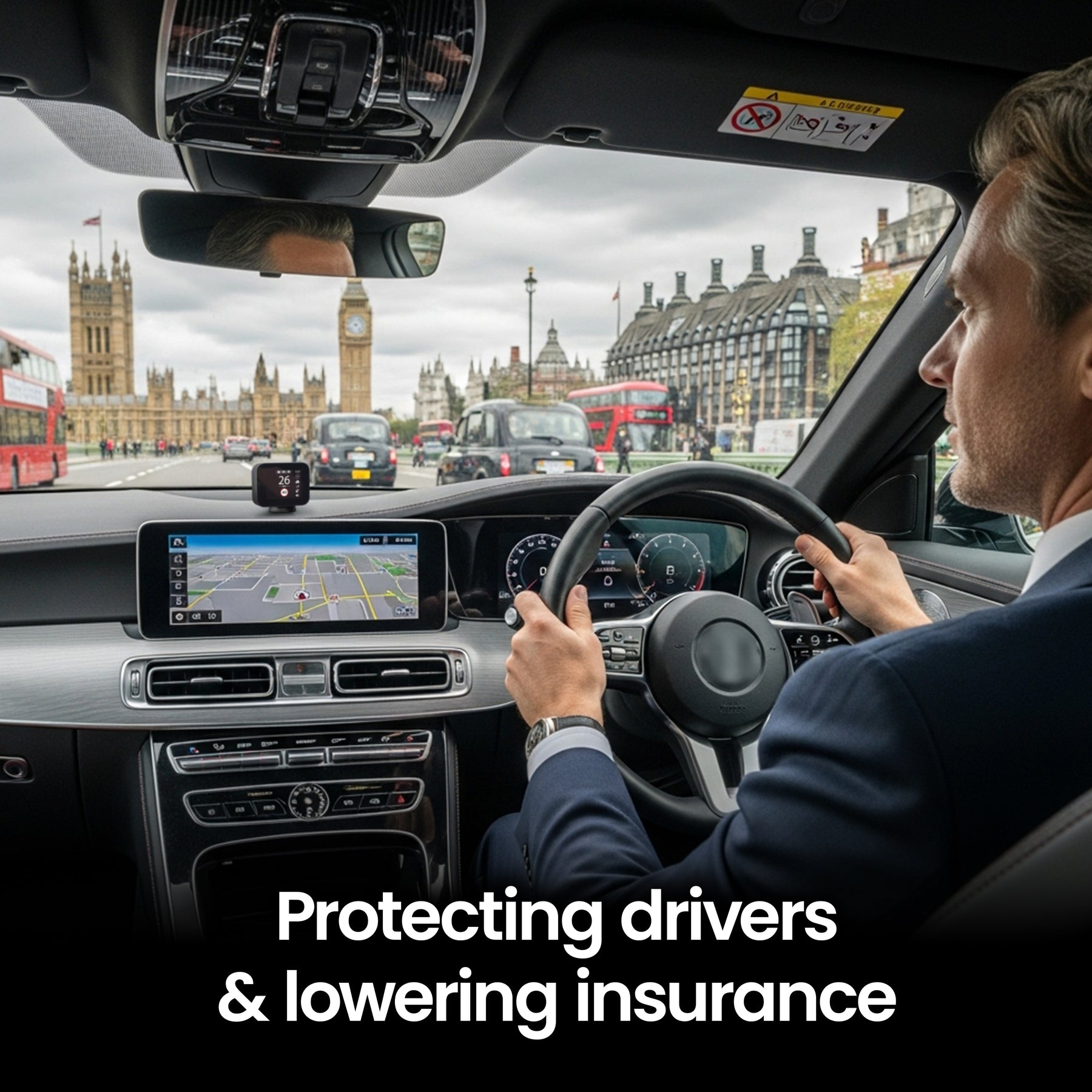 GCM - Pure Sync - Smart Road Safety & Speed Awareness Assistant with Camera Alerts