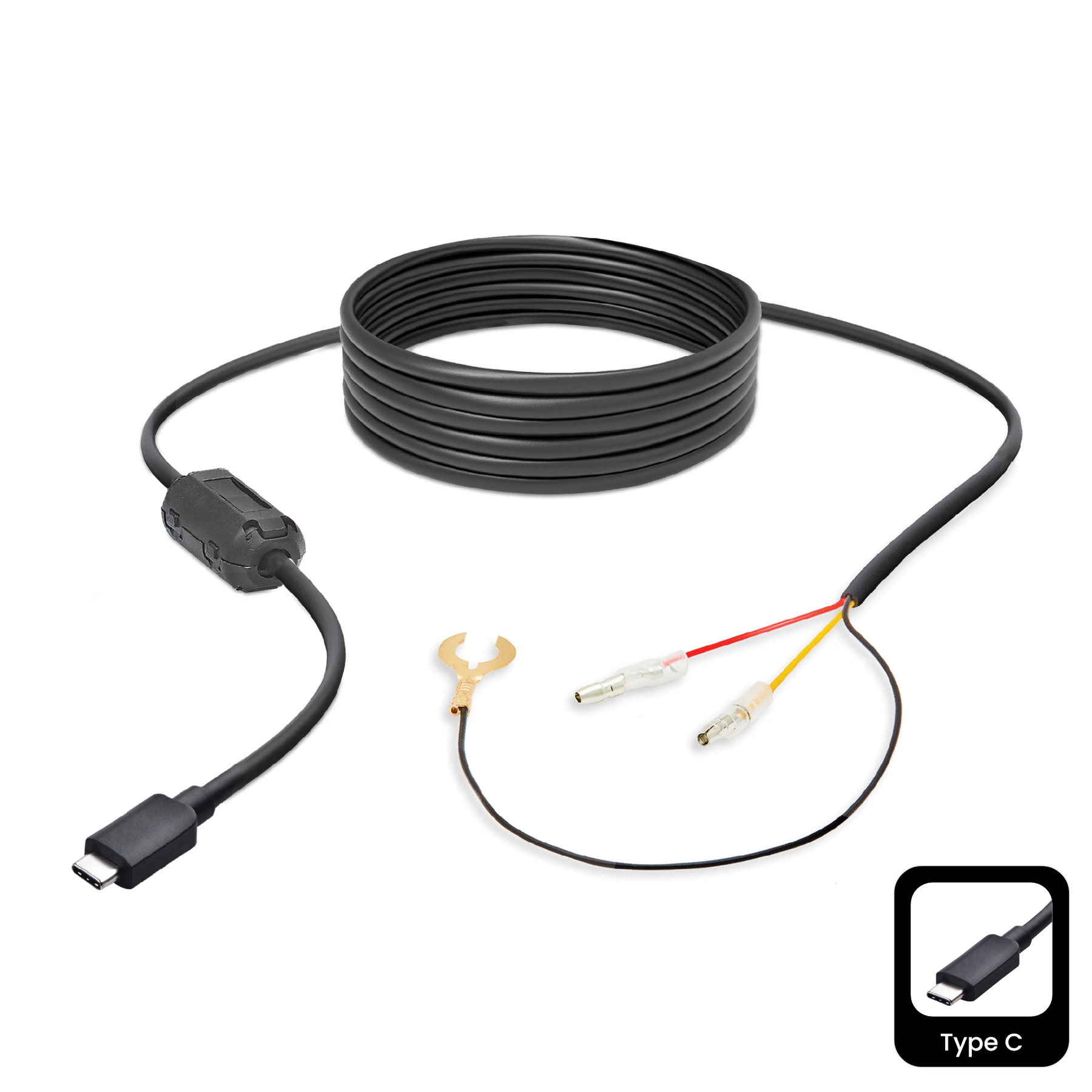 RA7300C - Road Angel Halo Dash Cam 5V- Type C Hardwiring Kit - for Halo Start 2/Ignite 2 and Vision 3