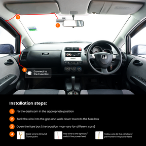 RA7300C - Road Angel Halo Dash Cam 5V- Type C Hardwiring Kit - for Halo Start 2/Ignite 2 and Vision 3